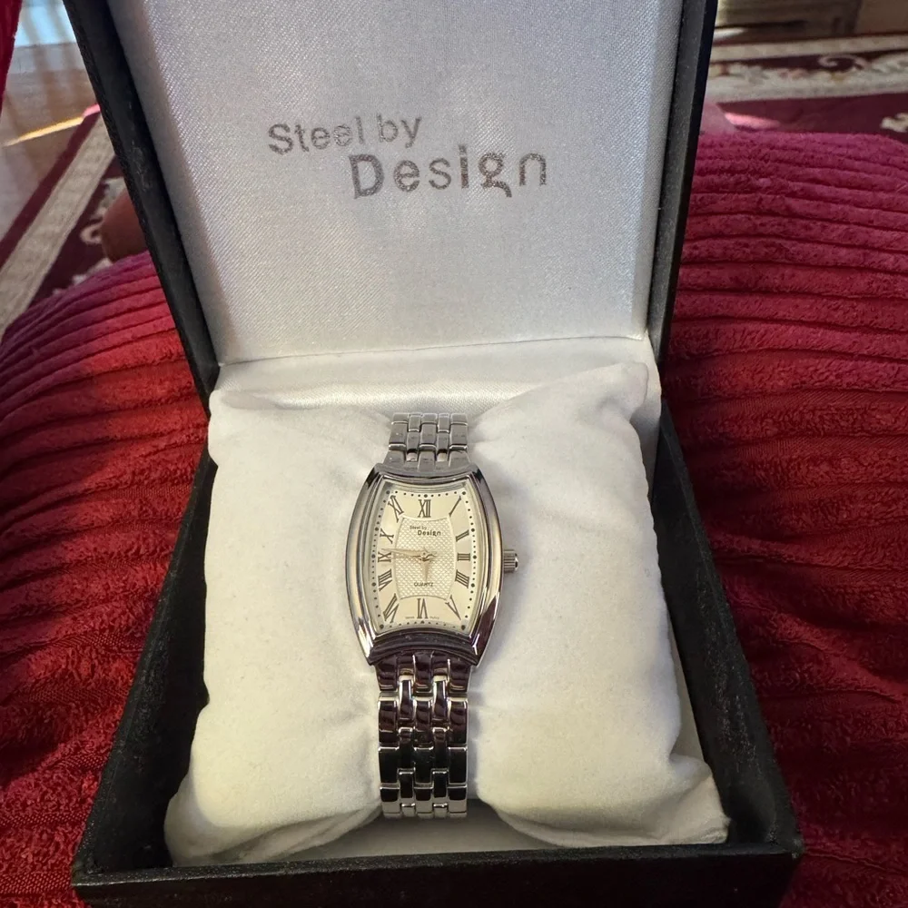 Women’s Steel by Design Watch Silver Tone - Picture 2 of 3